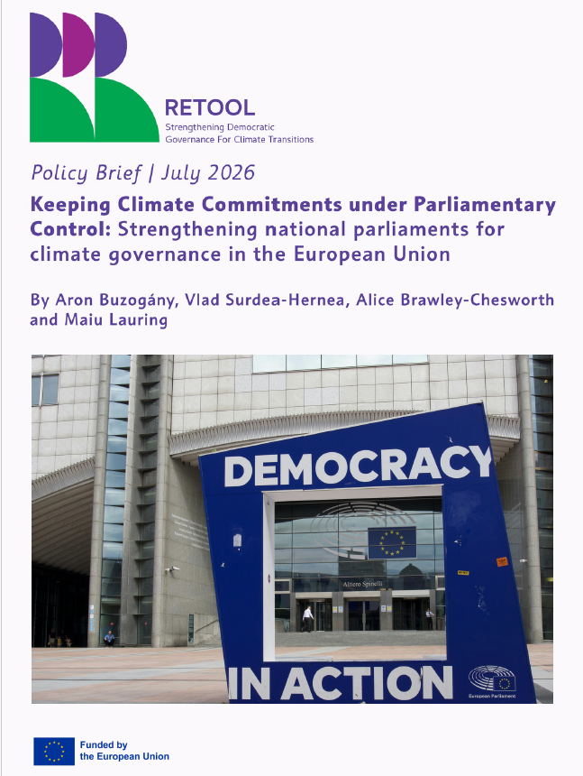 policy brief_Keeping Climate Commitments under Parliamentary Control Strengthening national parliaments for climate governance in the European Union